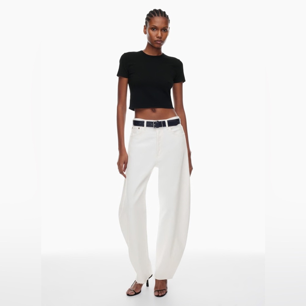 Agolde Luna pieced denim in element ( white) size 28- new with tags
